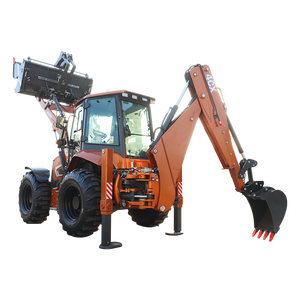 Tahan lama 4x4 roda Drive Skid Steer <span class=keywords><strong>Loader</strong></span> kokoh <span class=keywords><strong>Backhoe</strong></span> 500kg <span class=keywords><strong>Bucket</strong></span> EPA mesin stabilitas yang baik untuk tugas berat <span class=keywords><strong>1</strong></span> tahun - Product Image 2