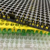 Lámina de Drenaje de Plástico Resistente, Placa de Drenaje Interconectable para Almacenamiento y Drenaje de Agua para Ingeniería Civil
