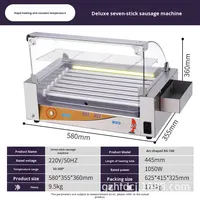 Machine à saucisses rôties, jambon fumé et hot-dogs commerciaux à contrôle automatique de la température, en acier inoxydable 304, vente en gros