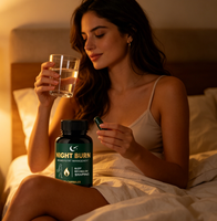 Capsules liquides orales végétaliennes Night Burn pour femmes |   Complément alimentaire pour la gestion de la graisse (60 gélules) pour le sommeil, le métabolisme et la silhouette nocturne