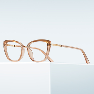 Chất lượng cao TR90 của phụ nữ chống ánh sáng màu xanh Kính mắt khung kim loại mới thiết kế cho tất cả các loại khuôn mặt - Product Image 3