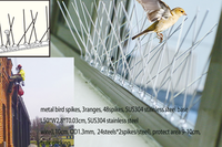 Répulsif à oiseaux en acier inoxydable, anti-corrosion, résistant à la chaleur, à trous droits, hautement efficace, respectueux de l'environnement