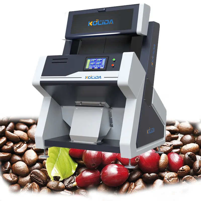Optik sıralayıcı tedarikçisi kahve çekirdeği renk sıralayıcı kakao çekirdekleri sıralama makinesi kahve kiraz renk sıralayıcı