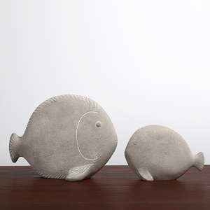 Personalizzato prezzo a buon mercato in <span class=keywords><strong>stile</strong></span> <span class=keywords><strong>rustico</strong></span> cemento decorazione dell'hotel di figura dei pesci ornamentali da giardino decorazione della casa - Product Image 3