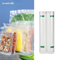 Sacs de scellage sous vide en rouleau, compatibles avec tous les scelleurs sous vide, sans BPA, gaufrés, compatibles avec les micro-ondes, lavables au lave-vaisselle, personnalisés