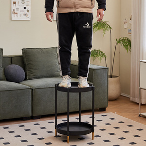 Mesa <span class=keywords><strong>de</strong></span> centro con doble nivel, mesa <span class=keywords><strong>de</strong></span> plástico Simple para sala <span class=keywords><strong>de</strong></span> estar, muebles <span class=keywords><strong>de</strong></span> <span class=keywords><strong>pie</strong></span>, mesa lateral para organizador <span class=keywords><strong>de</strong></span> cocina, almacenamiento - Product Image 5