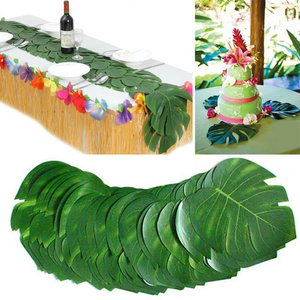 ต้นชบาไซริคัสสีเขียวใบไม้ Monstera สำหรับปาร์ตี้ธีมฮาวาอิ - Product Image 2