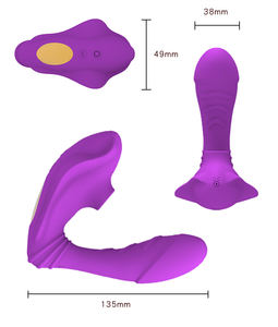 Gélance Masturbation Féminine Poussée Portable Silicone Sucer Clitoridien Point G Gode Féminin Vibrateur Culotte Sex Toys Pour <span class=keywords><strong>Femme</strong></span> - Product Image 6