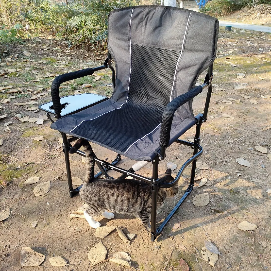 Chaise pliante d'extérieur en aluminium avec dossier portable, tabouret de pêche, chaise légère de plage, fauteuil de camping inclinable