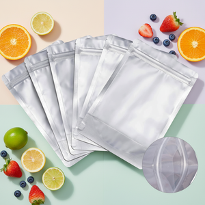 공장 맞춤형 식품 포장 가방 지퍼 잠금 마일라 하이 배리어 포일 스탠드 파우치 전면 투명 - Product Image 2