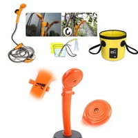 Camping douche 12V électrique douche extérieure seau pliant Kit pour voyage voiture lavage Camping randonnée plantes à fleurs arrosage