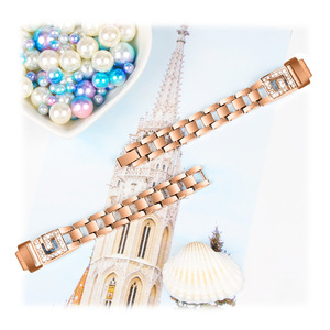 <span class=keywords><strong>Luxe</strong></span> Femmes Charme Métal Diamant Bracelet Bracelet Pour <span class=keywords><strong>Fitbit</strong></span> inspirer 3 Bling Bracelet En Acier Inoxydable Poignet Dame Bande - Product Image 5