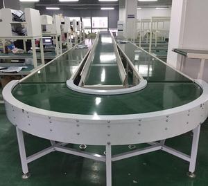 Z Platte Zware Aluminium Profiel Rvs Food Grade Geneigd Klimmen Gemotoriseerde Pp Pu Pvc Rubber Baffle Transportband - Product Image 4