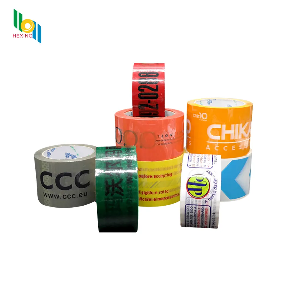 custom Printed tape Strong China opp adhesive custom logo Printed Design Bopp Color Adhesive packing Tape