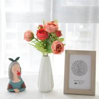 Bouquets de pivoines artificielles populaires en soie pour la décoration de tables d'événements et de fêtes