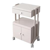 Dernière armoire de salon de tatouage d'art d'ongle multifonctionnelle moderne haut de gamme chariot de beauté en acier inoxydable avec support de rangement mobile