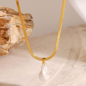 Collier ras du cou tendance personnalisé en acier inoxydable plaqué or, étanche, unisexe, idéal comme cadeau - Product Image 3