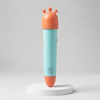 Stylo d'apprentissage Little Monster OID à 6 boutons personnalisables pour enfants, idéal pour l'étude des langues, l'enregistrement DIY et l'écoute d'histoires sur mesure