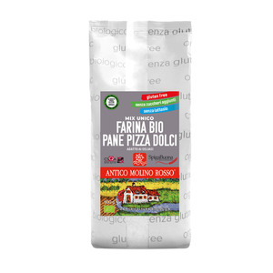 Harina Orgánica Sin Gluten de Alta Calidad Spigabuona Antico Molino Rosso, Hecha en Italia, Mezcla de Harina Molido en Piedra para Pan, Pizza y Dulces, Bolsa de 500G - Product Image 1