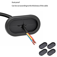 Cordon électrique en silicone personnalisé avec passe-câble en caoutchouc de qualité supérieure, diamètre intérieur 5 mm pour panneau métallique, fabricant de caoutchouc silicone