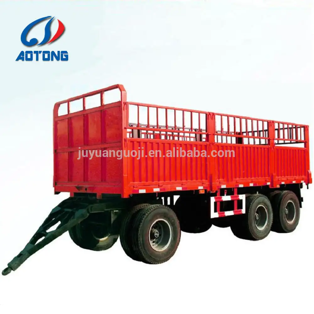 3 tons 5 Ton 4 Wheels Farm Tipping Trailer / Agricultural Tractor/ Cheap Farming Trailer for Sale