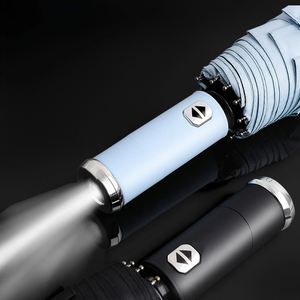 Parapluie LED entièrement automatique à double nervures 10K avec éclairage rotatif, Sombrillas, Parapluie portable compact - Product Image 1