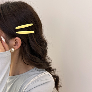 Pince à <span class=keywords><strong>cheveux</strong></span> Polka Cream effet goutte d'huile, pince bec de canard tendance, accessoire de coiffure pour femme - Product Image 4