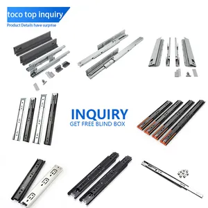 Toco heavy duty roller bearing drawer slides metal drawer guide rails telescopic slides linear rails