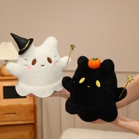 Sertifikat EN71 CE Bsci Mainan Boneka Plush Kustom yang Dipersonalisasi Mainan Boneka Plush Kustom Sesuaikan Mainan Boneka Plush Topi Penyihir Halloween