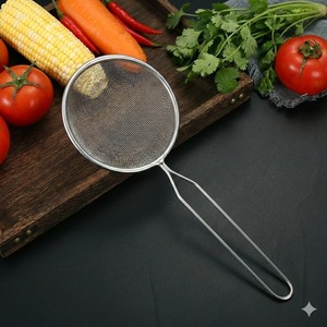 Passoire en acier inoxydable 10M, filtre à huile, tamis de cuisine pour lait de soja et usage culinaire - Product Image 1