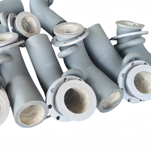 Contenuto di allumina in ceramica composita in acciaio resistente all'usura 95% <span class=keywords><strong>anelli</strong></span> in ceramica a gomito a forma di piastrella interna resistente al calore - Product Image 5