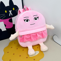 Sac à dos en peluche mignon en gros, grande capacité, doux, motif dessin animé, pour l'école, les voyages, cadeau, OEM