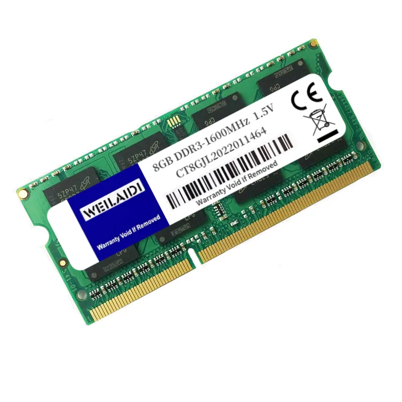 หน่วยความจำคอมพิวเตอร์และแล็ปท็อป2GB /4Gb/8Gb 1600Mhz/1333Mhz So-dimmPC3L-12800S Ram DDR3