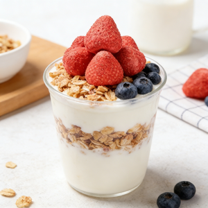 Fraises lyophilisées en gros, collations saines en vrac au goût acidulé, prêtes à consommer, sans OGM, en emballage sous vide OEM - Product Image 1