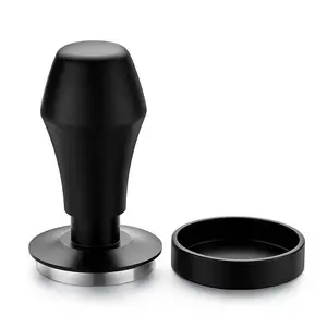 Pegangan aluminium Espresso Express Tamper dasar datar kopi Tamper untuk mesin Espresso