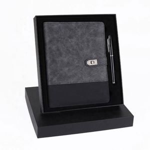 Custom Print Premium PU Leather Cover Notebook <b>A4</b> A5 A6 Journal <b>Diary</b> Sales Promotion Pen Gift Notebook Set - Product Image 1
