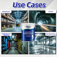 Revêtement époxy à durcissement par l'humidité, anti-corrosion, haute résistance, pour structures en acier, surfaces en béton, peinture imperméable pour surfaces humides