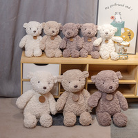 Vente en gros de jouets en peluche personnalisés mignons, ours et lapins en peluche, poupées apaisantes pour enfants, cadeaux pour filles, décoration de chambre, poupées en peluche de 8 pouces