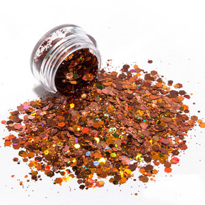 Brillos cosméticos gruesos para uñas, mezcla de colores brillantes, precio al por mayor de fábrica - Product Image 4
