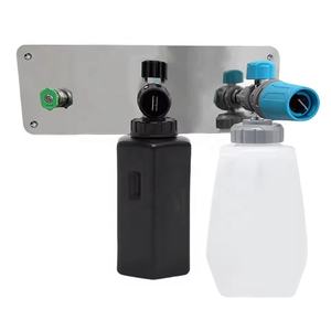 Support pour <span class=keywords><strong>canon</strong></span> à mousse de nettoyeur haute pression SS, organisateur de buse de pistolet de lavage de voiture en acier inoxydable pour connecteur rapide à interface 1/4 pouce - Product Image 1