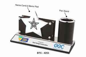 ที่วางปากกาแบบพรีเมียมสำหรับจัดระเบียบโต๊ะทำงาน เหมาะสำหรับเป็นของขวัญองค์กร และที่จัดระเบียบโต๊ะอะคริลิคพร้อมที่ใส่นามบัตรและแผ่นบันทึก - Product Image 4