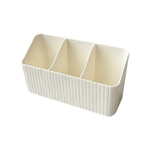 Boîte de rangement de bureau avec séparateurs, organisateur de cosmétiques en plastique pour pinceaux de maquillage et papeterie, facile à nettoyer - Product Image 2