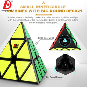 HUADA personalizado <span class=keywords><strong>3x3</strong></span> pirámide rompecabezas <span class=keywords><strong>cubo</strong></span> mágico juguetes giro triángulo 3D rompecabezas velocidad <span class=keywords><strong>cubo</strong></span> juguetes chico educativo mano entrenamiento IQ Juguetes - Product Image 6