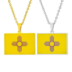 Collar con Colgante de Acero Inoxidable de Moda, Estilo Nuevo México, para Hombre y Mujer, Joyería Casual Unisex - Product Image 2