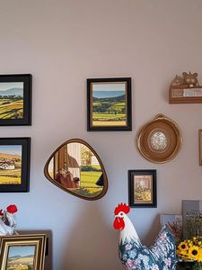 <span class=keywords><strong>Specchio</strong></span> irregolare all'ingrosso della decorazione della parete con la struttura di legno a buon mercato <span class=keywords><strong>specchio</strong></span> di vetro per la decorazione unica del bagno <span class=keywords><strong>specchio</strong></span> del <span class=keywords><strong>soggiorno</strong></span> - Product Image 5