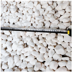 Pietra naturale di ciottoli bianco piccola pavimentazione in pietra di Terrazzo ghiaia marmo bianco giardino paesaggio <span class=keywords><strong>secco</strong></span> paesaggio di pietra bianca - Product Image 5