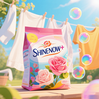 Poudre parfumée naturelle moussante de haute qualité de détergent à lessive grande fabrication en vrac d'approvisionnement d'usine