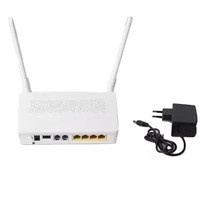 OEM ont ont onu Xpon 4GE + 2pot + Modem Wifi FTTH Gpon ONU akses jaringan asli