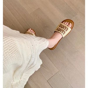 Sandales plates tendance pour femmes en gros, <span class=keywords><strong>chaussures</strong></span> décontractées d'été de créateur de haute qualité, respirantes et confortables à bout ouvert pour femmes - Product Image 3