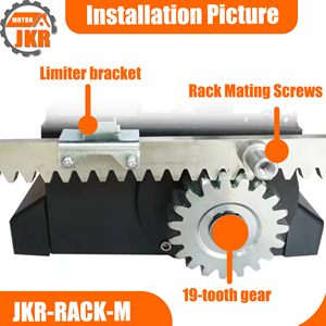 Rak Besi Modern Desain JKR-RACK-<span class=keywords><strong>M</strong></span> Panjang Satu Meter dengan Motor Pintu Geser Sekrup Mudah dan Aksesoris Jendela - Product Image 3
